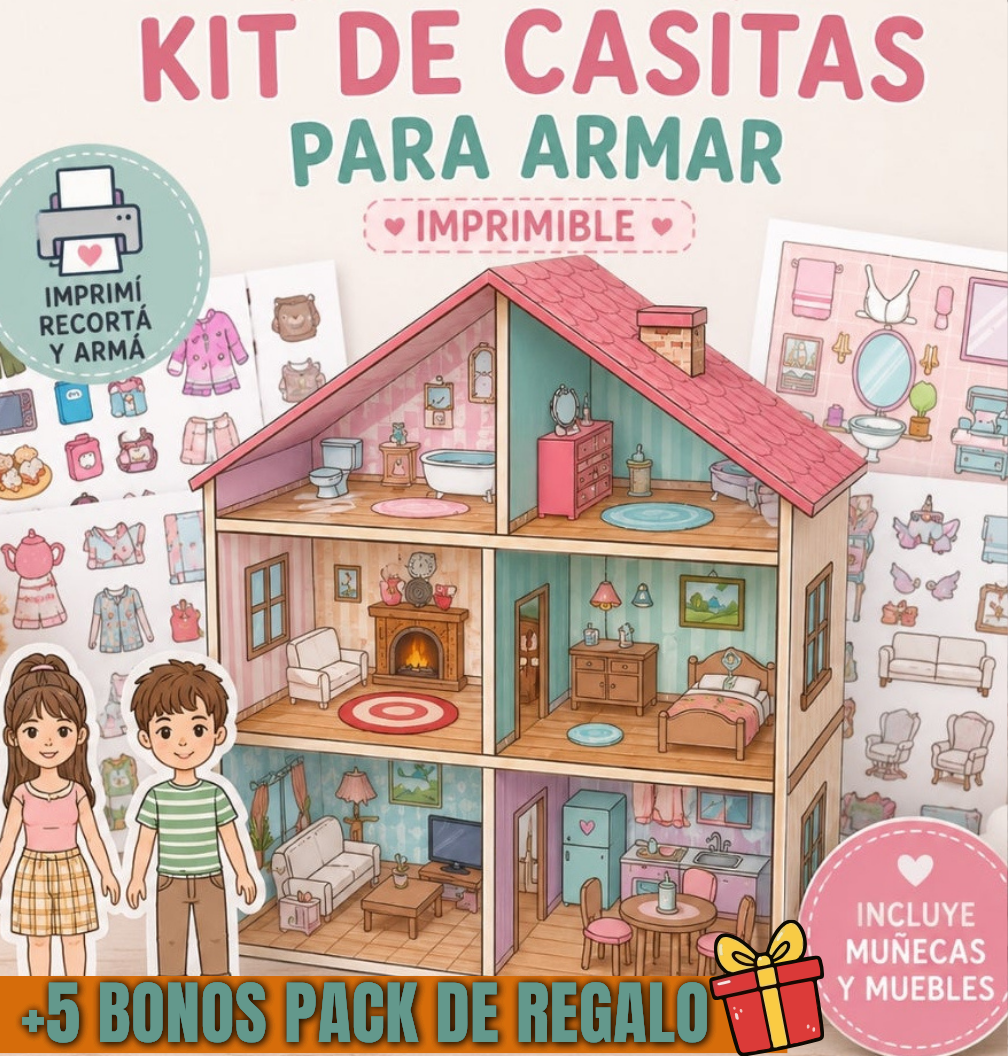 Mega Kit Casitas y Mundos Fantasticos✨️+ 5 Bonus de regalo 🎁
